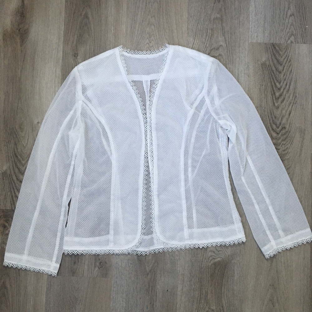 Vintage jacket with lace detail